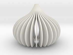 lampshade NO.1 in White Natural Versatile Plastic: Large