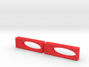 Setup Blocks 3.5.1 in Red Processed Versatile Plastic