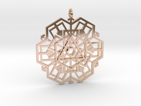 geo_shape in 14k Rose Gold Plated Brass