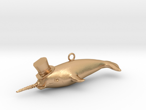 Narwhal Necklace in Natural Bronze