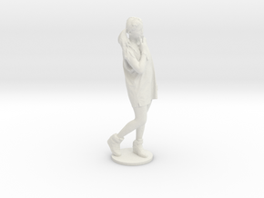 Scanned pretty Girl - 6CM High in White Natural Versatile Plastic