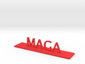 MAGA in Red Processed Versatile Plastic