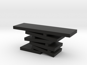 Miniature EMPILÉE Console Table - Van Der Straten in Black Natural Versatile Plastic: 1:24
