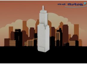 Willoughby Tower - Chicago (1:4000) in White Natural Versatile Plastic