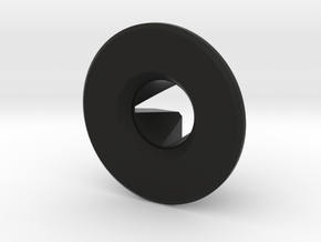 Blank for single wiper conversion clip v2  in Black Natural Versatile Plastic