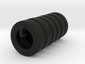22.5" Single axle frame tire group in Black Natural Versatile Plastic