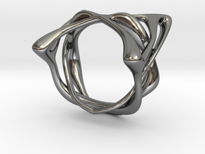 Melpomène Ring in Fine Detail Polished Silver: 3 / 44