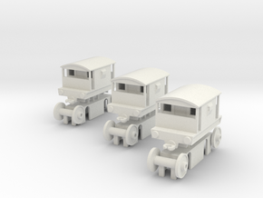Morris' Toys - Railway Brakevan 3-Pack in White Natural Versatile Plastic