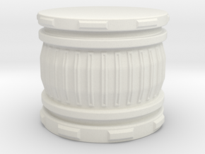 28mm Scale - Round Hero Base / Display Plinth. in White Natural Versatile Plastic