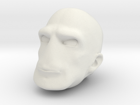 Morph One:12 Head #4 in White Natural Versatile Plastic: 1:12