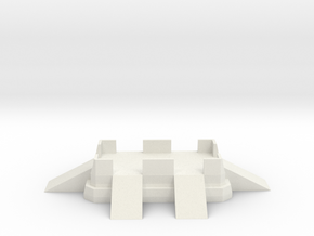 Large Fort Emplacement in White Natural Versatile Plastic