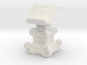 Lectern Book Stand A in White Natural Versatile Plastic