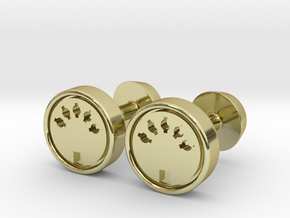 Midi Port Cufflinks in 18k Gold Plated Brass