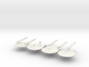 2500 TOS Federation 4 pack in White Natural Versatile Plastic