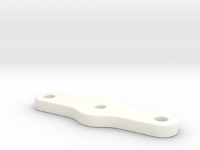 Snackbar v1.5 & 2.5 - Logo Housing Clamp Plate in White Processed Versatile Plastic