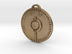 Ironforge Faction Pendant in Polished Gold Steel