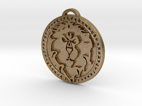 Alliance Faction Medallion in Polished Gold Steel