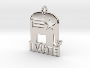 I Vote Elephant in Platinum