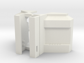 Toyworld Constructor - Shallow Lat fillers in White Natural Versatile Plastic