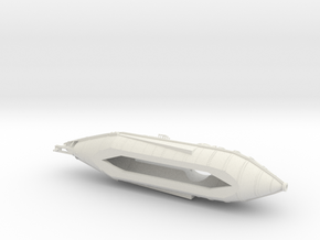 Six Flags Nautilus - Flat Bottom Version - Hull On in White Natural Versatile Plastic