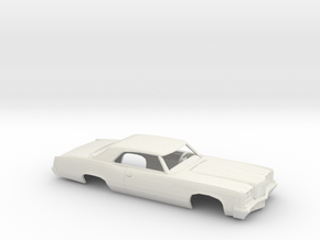 1/64 1972 Pontiac Catalina Coupe Body in White Natural Versatile Plastic