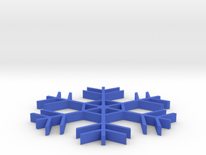 snowflake potholder in Blue Processed Versatile Plastic: Medium