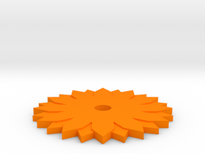 sunflower coaster in Orange Processed Versatile Plastic: Medium