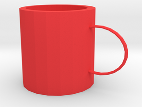 Small mug in Red Processed Versatile Plastic