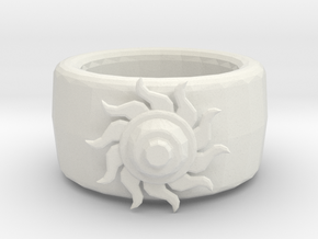 Sun ring in White Natural Versatile Plastic