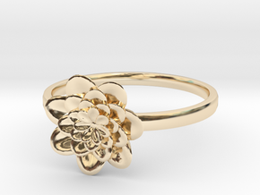 Procedural Flower Ring - 6.5 in 14K Yellow Gold