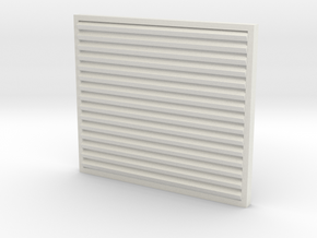 1/32 Peterbilt Louvered Grille (wider) in White Natural Versatile Plastic