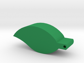 Green leaf charm in Green Processed Versatile Plastic