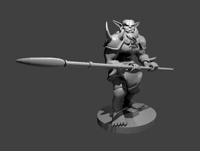 Bugbear with a Lance in Tan Fine Detail Plastic