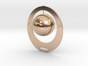 The falling of planets in 14k Rose Gold