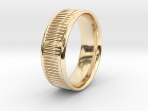 Bullet Belt Ring - multiple sizes available in 14k Gold Plated Brass: 5 / 49