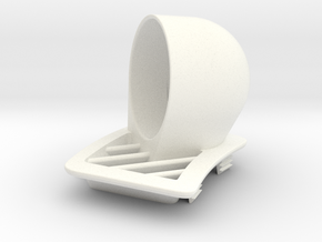 Defroster Vent Gauge Pod (45mm) for RHD E60/E61 in White Processed Versatile Plastic