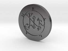 Balam Coin in Polished Nickel Steel