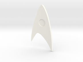 Star Trek Discovery Badge (Science) in White Processed Versatile Plastic