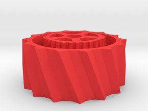 Steam Combine Drive Wheel in Red Processed Versatile Plastic
