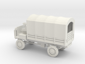 1/72 Scale FWD B 3-Ton 1917 US Army Truck with Cov in White Natural Versatile Plastic