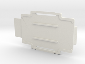 123001340-B Case, Battery Door in White Natural Versatile Plastic