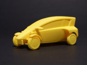 1:43 Fp-commuter in Yellow Processed Versatile Plastic
