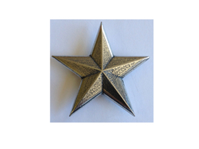 SSMM-STAR-BASICloft 1.25 in Polished Bronzed Silver Steel