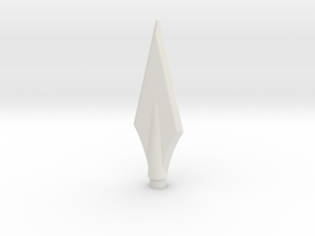 Trident Middle Spear in White Natural Versatile Plastic