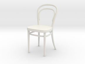 1/18 No. 18 Thonet Chair - Perfect for Lundby, Dje in White Natural Versatile Plastic