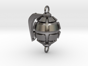 Bakugo's Grenade Gauntlets Charm in Polished Nickel Steel