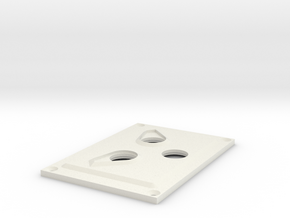 Towing Pin Plate TUG in White Natural Versatile Plastic