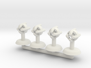 X-Ray Small Warship Squadron in White Natural Versatile Plastic