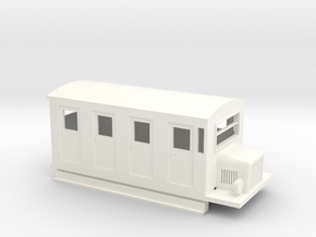 009 RAILBUS in White Processed Versatile Plastic