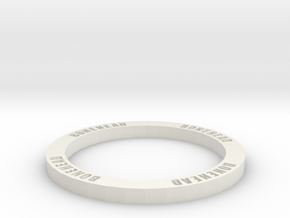 Bonehead ring marker for Fantasy Football - 30mm in White Natural Versatile Plastic